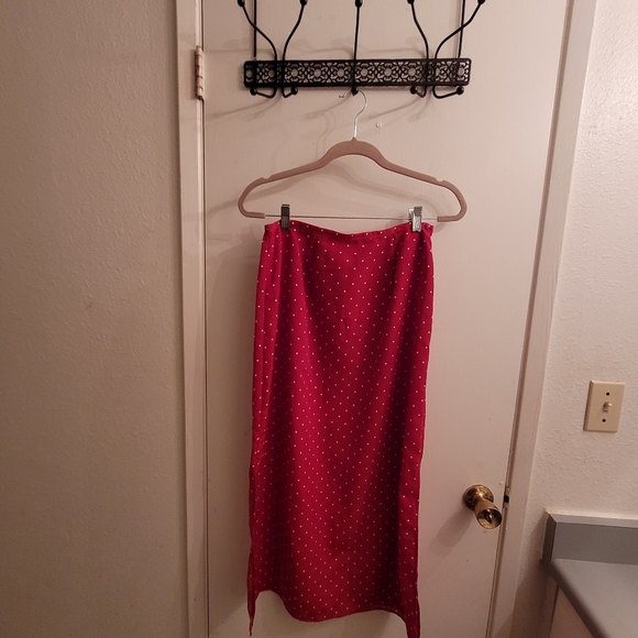 Red Polka Dot Kathie Lee Collection Skirt - Picture 6 of 6